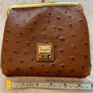 Dooney and Bourke Carmel Ostrich Large Frame Purse